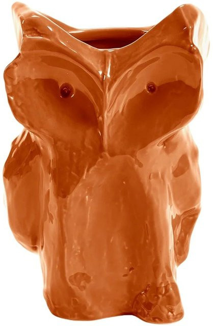 Serax Eule After Midnight Vase in Orange mit Eulenform für Schnittblumen - Bild 1