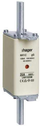Hager NH-Sicherung LNH1025M 25A Set mit 3 Stück in Weiß - Bild 1