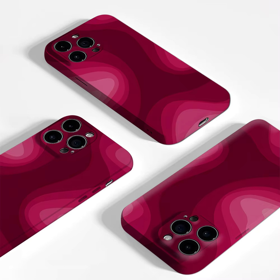 Blush Swirls Handyhülle für Apple iPhone 11 bis iPhone 17 Pro Max Plus mit doppelschichtiger Rückseite in Pink - Bild 2