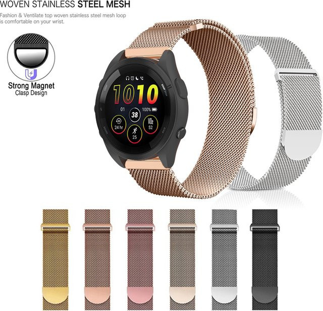 Aaigea Uhrenarmband Milanaise, Edelstahl, Silber, Unisex - Bild 1
