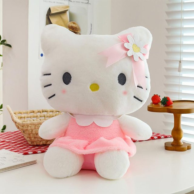 DewBloom Hello Kitty Katze Plüschtier, 70cm, Rosa / Pink - Bild 1