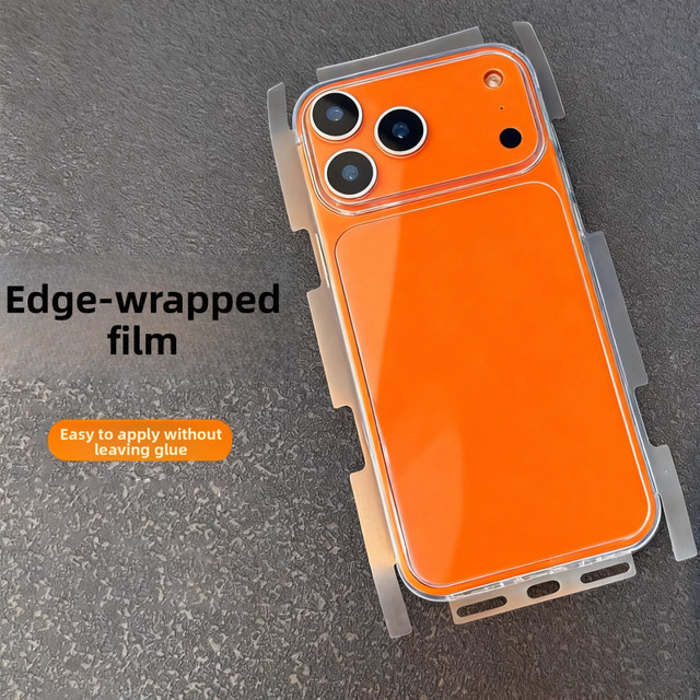 Vyimc 2in1 Hydrogel Schutzfolien Set für iPhone mit Seitenrahmen und Rückseite in Transparent und Schwarz - Bild 1