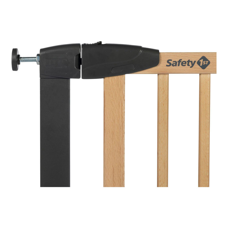 Safety 1st Tür- und Treppenschutzgitter Simply Close aus Holz und Metall in Grau, ohne Bohren erweiterbar - Bild 5