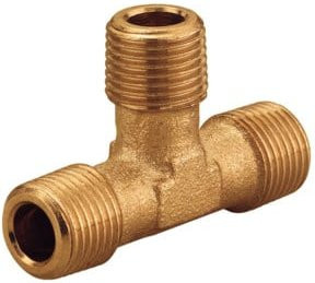 Schneider Electric T-Stück TSK-MS 90-3xR1/2a aus Messing in Gold - Bild 1