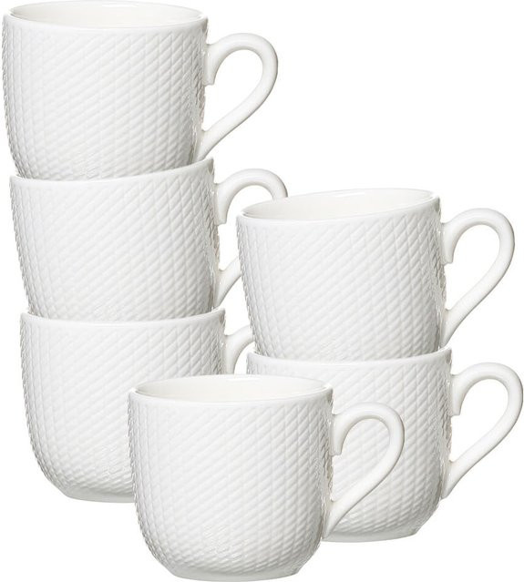 Ritzenhoff & Breker Espressotassen Saphir aus Porzellan, 6er Set, Blau/Weiß, 80 ml - Bild 1