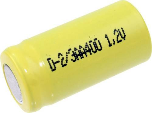 Mexcel D-2/3AA400 Spezial-Akku 2/3AA Flat-Top NiCd 1.2V 400 mAh in Gelb - Bild 1