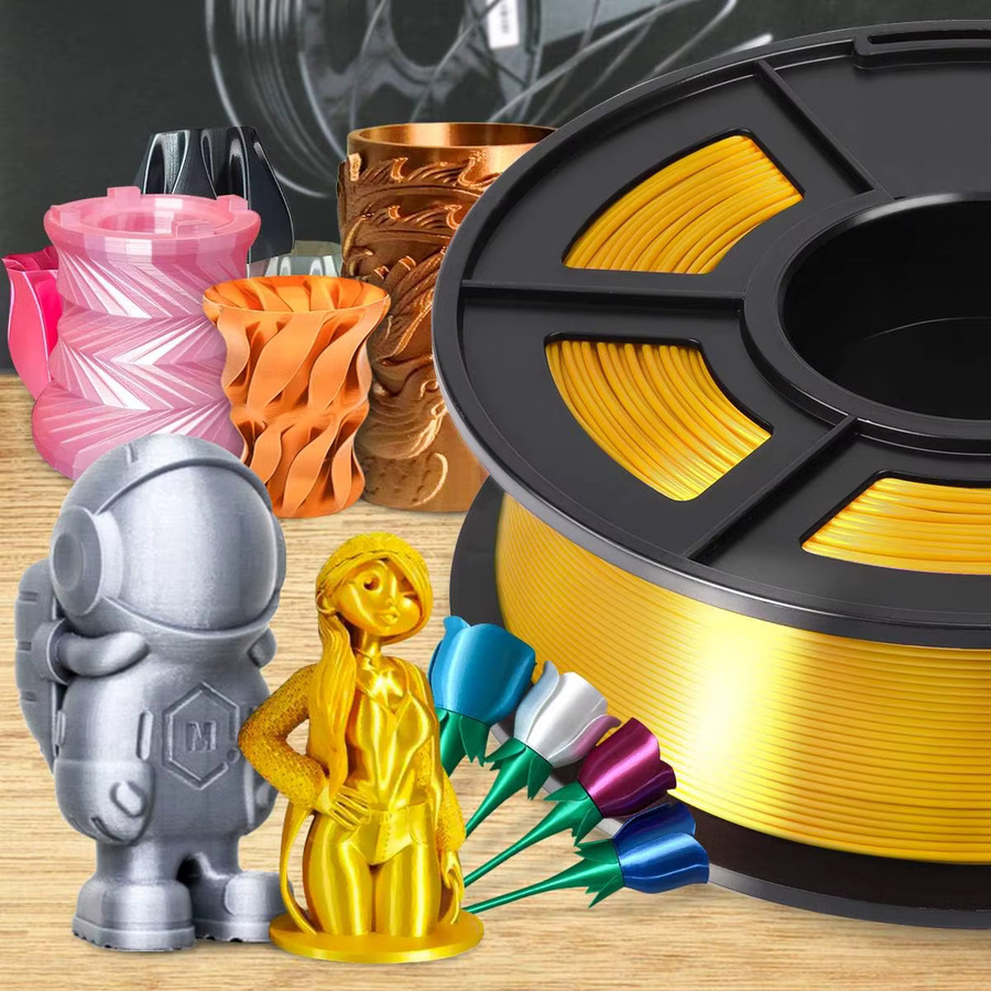 MANLANG PLA Seide Gold 3D-Druckfilament für FDM-Drucker, 250g - Bild 6
