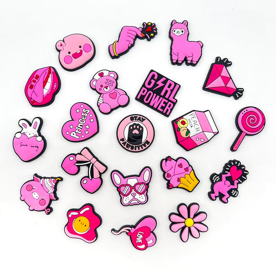 MEIDEJIE Schuh-Charms, rosa, 20 Stück/Set - Bild 2