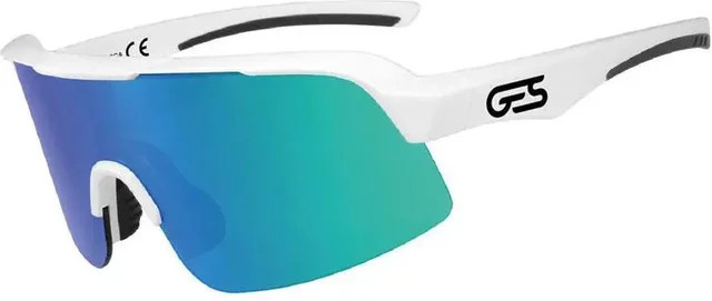 Ges Omega Sonnenbrille, Vollrand, Kunststoff, weiß, mehrfarbig, Herren - Bild 1