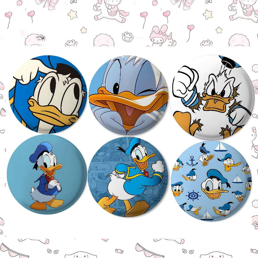 52TOYS Anstecknadeln D-Donald-D-Ducks, Metall, Unisex - Bild 2