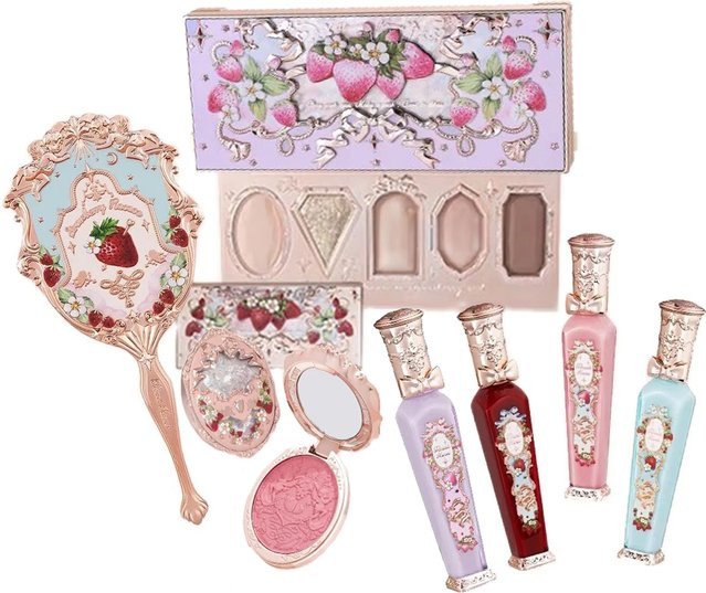 Flower Knows Strawberry Rococo Series Make-up-Set, Lidschatten-Palette, Rouge, Lipstick Kit, Parfüm-Set - Bild 1