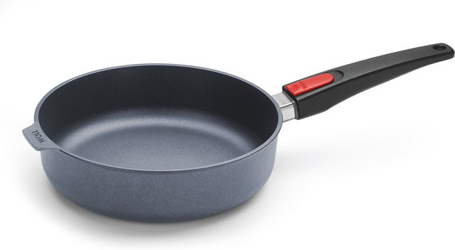 Bratpfanne Woll Diamond Lite in Schwarz und Grau mit Antihaftbeschichtung aus Aluminium und herausnehmbarem Griff - Bild 1