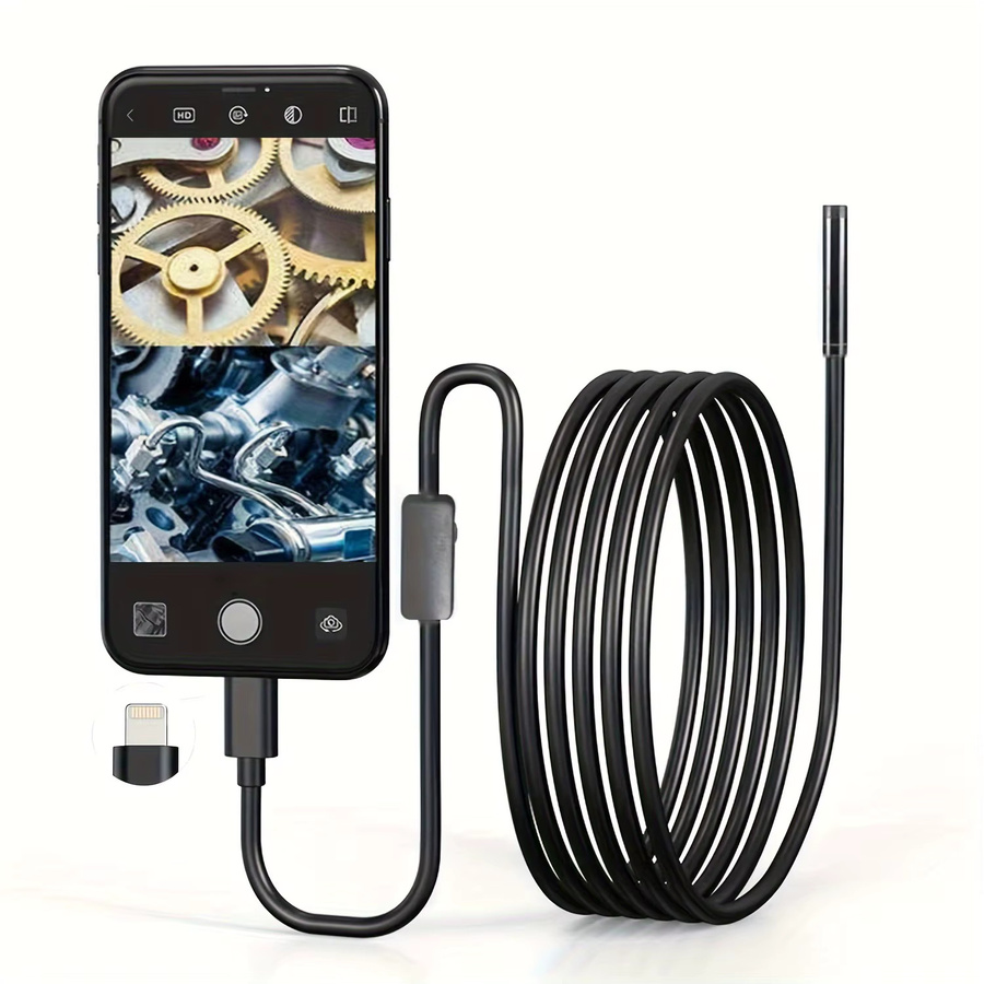 JCWHCAM HD 960P iOS-Endoskopkamera in Schwarz für iOS-Systeme - Bild 5