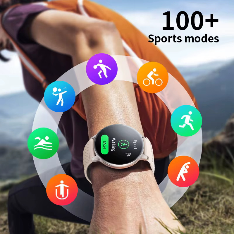 LIGE Smartwatch, Damen, Schwarz, Silikon, Bluetooth - Bild 6