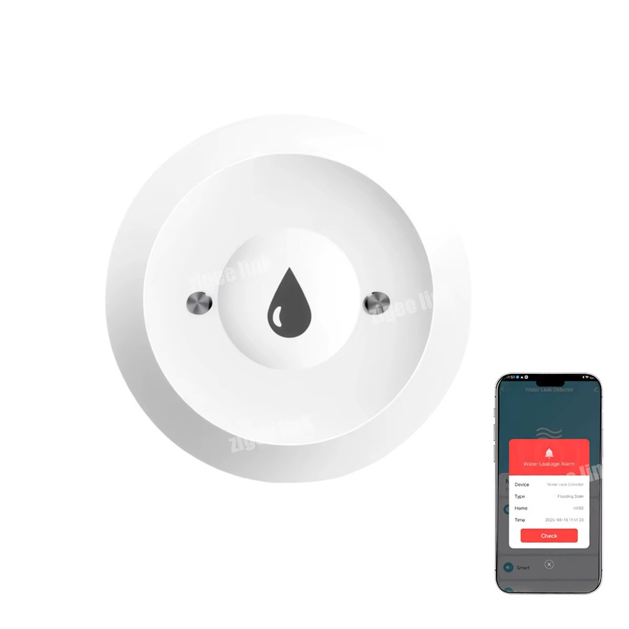 ZigBee 3.0 Smart-Wassersensor für Tuya und Smart Life App, Hochwasser-Leckage-Detektor mit Alarmfunktion, Farbe: Weiß, Zigbee-Gateway erforderlich - Bild 6