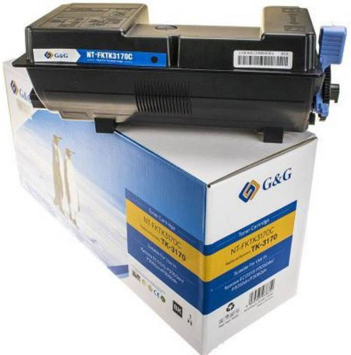 G&G Toner Cartridge Schwarz kompatibel mit Kyocera TK-3170 für Laserdrucker mit 15500 Seiten Reichweite - Bild 1