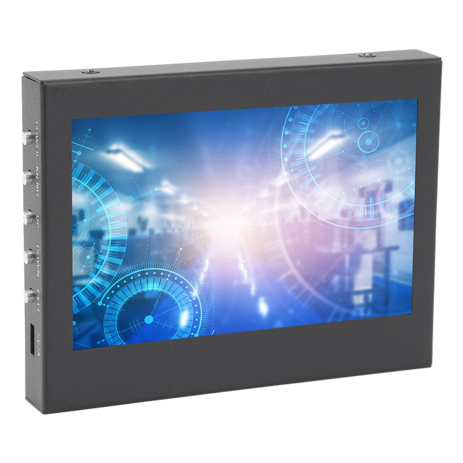 Igeteck Tragbarer 5 Zoll Monitor mit VGA- und AV-Eingang in Schwarz - Bild 2