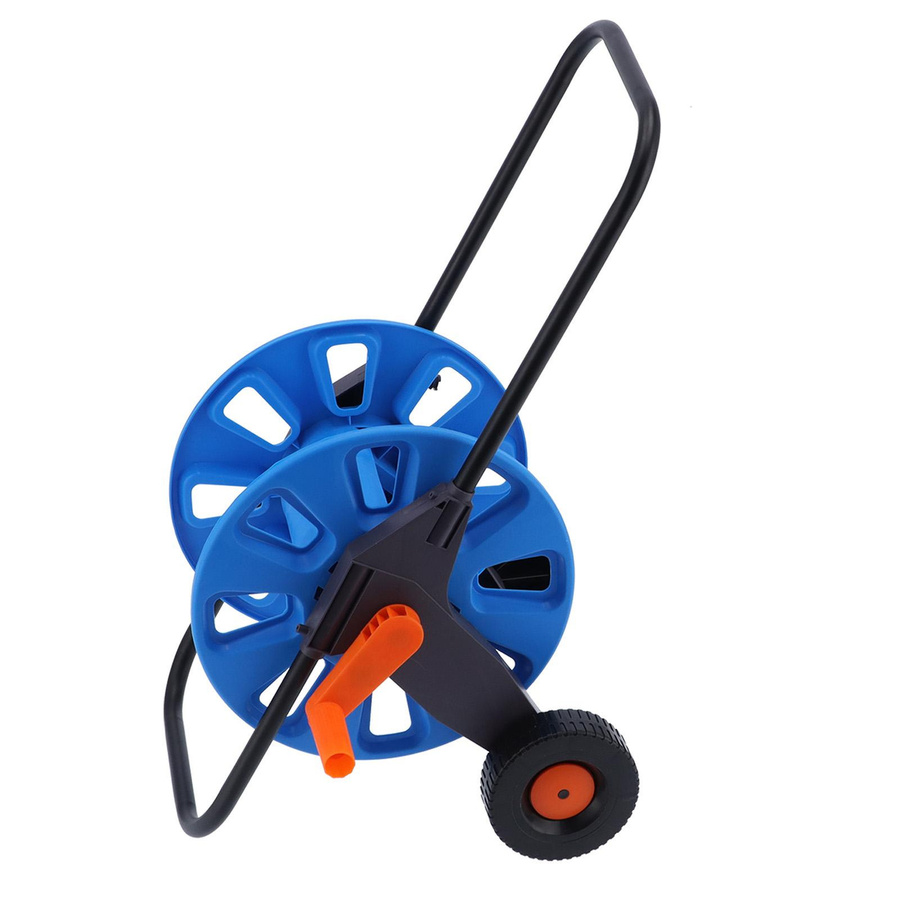 Aimo Gartenschlauchwagen als tragbarer Handschieber für G1/2 Schläuche bis 50m aus Aluminium und PP - Bild 1
