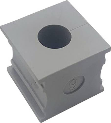 TRU COMPONENTS ELT 9 Kabeldurchführung geschlitzt aus Elastomer in Grau mit maximalem Klemm-Ø von 10mm - Bild 1
