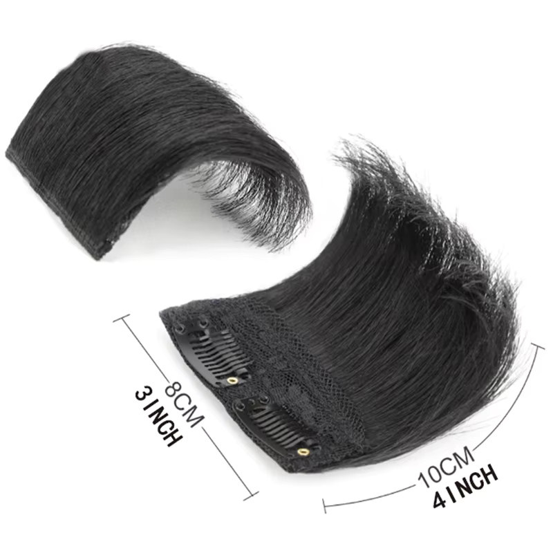 Clip-in-Haarteil synthetisch, schwarz, Damen - Bild 1