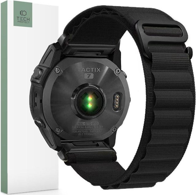 Tech-Protect Uhrenarmband Nylon Pro, Schwarz, Unisex - Bild 1