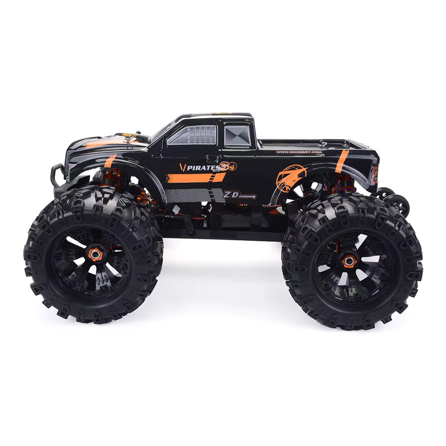 Zd Racing Monster Truck Buggy 1/8 Offroad RC Auto Black Frame - Bild 2