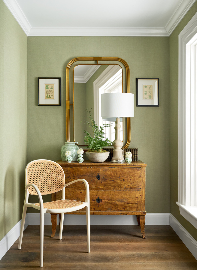 Thibaut Tapete Hampton in Apple Green - Bild 1