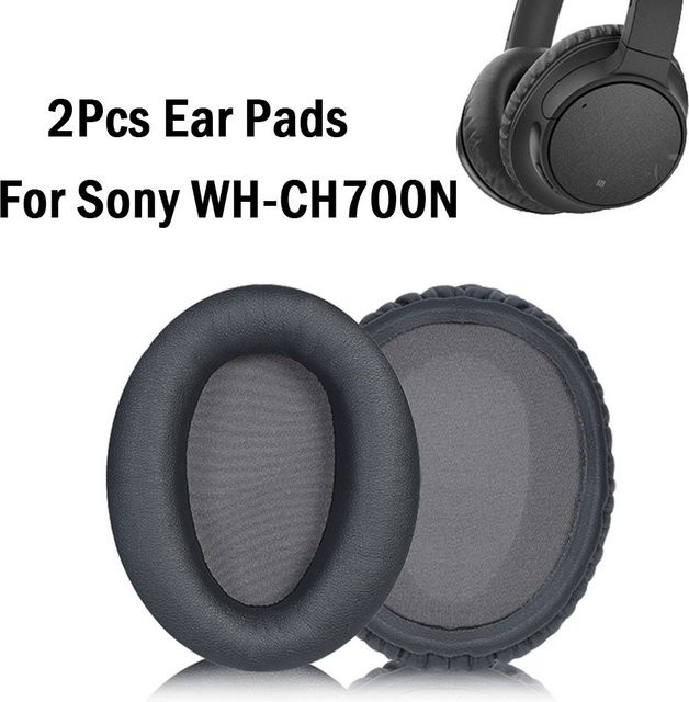 2er-Set Ersatz-Ohrpolster für Sony WH-CH700N Kopfhörer in Schwarz oder Grau - Bild 1