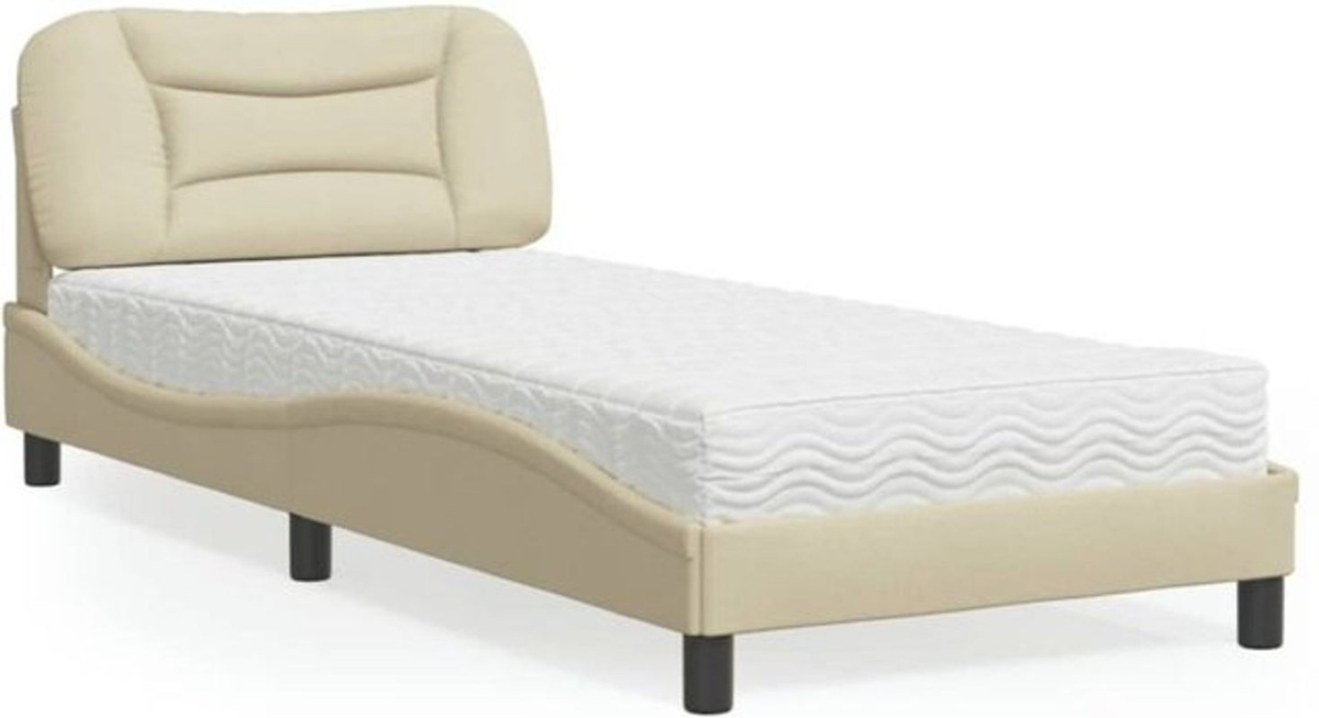 Polsterbett Hvar mit Matratze von vidaxl in Beige, B/T/H: 80 x 200 cm - Bild 1