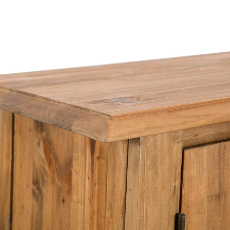 vidaXL Badezimmer-Unterschrank aus massivem Kiefernholz in Braun, B/T/H: 70 x 32 x 63 cm - Bild 3