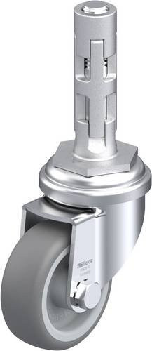 Blickle LRA-TPA 50G-E01 Lenkrolle in Grau und Silber mit Kunststoffrad, Durchmesser: 50 mm, Tragfähigkeit: 50 kg - Bild 1