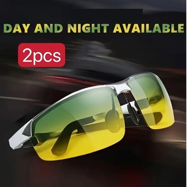 DIXSG Sonnenbrille, rectangular, gelb, Metall, Männer, polarisiert - Bild 1