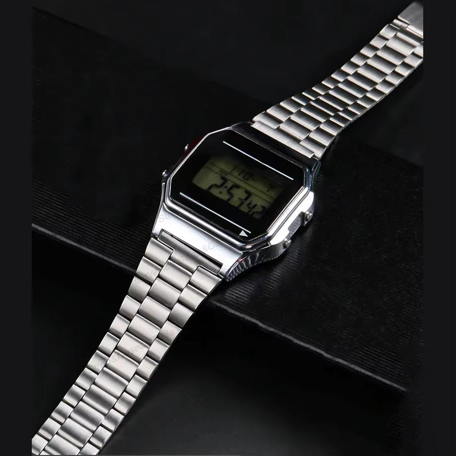 HQstrap Uhrenarmband Edelstahl, Silber, Unisex, 18 mm - Bild 2