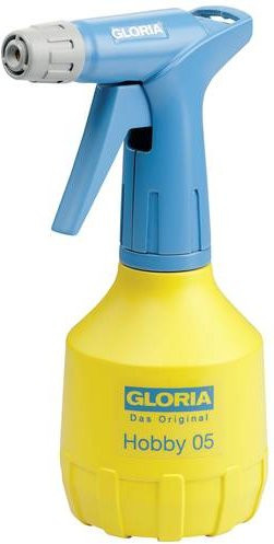 Gloria Hobby 05 FLEX Handsprühgerät mit doppelt wirkender Präzisionspumpe und stufenlos verstellbarer Düse, Gelb/Blau, 0,5 l - Bild 1