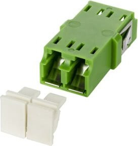 BTR NETCOM LC-D APC Glasfaser-Optikkupplung mit Shutter in Grün 1509007G-I - Bild 1