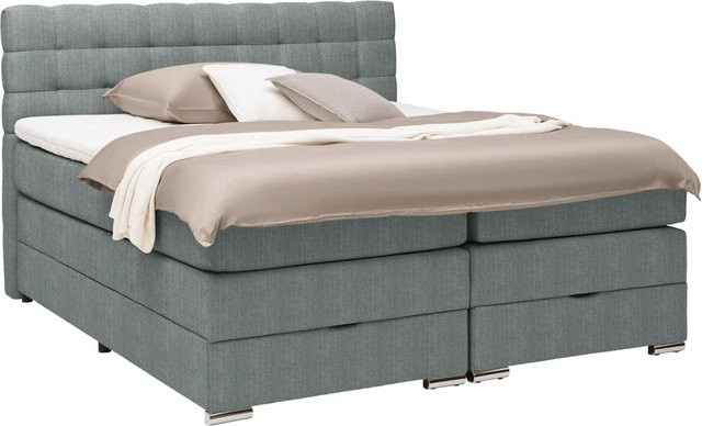Premium Living Boxspringbett London Dunkelgrau mit Taschenfederkern und Lift-up-Base B/T: 160 x 200 cm - Bild 1