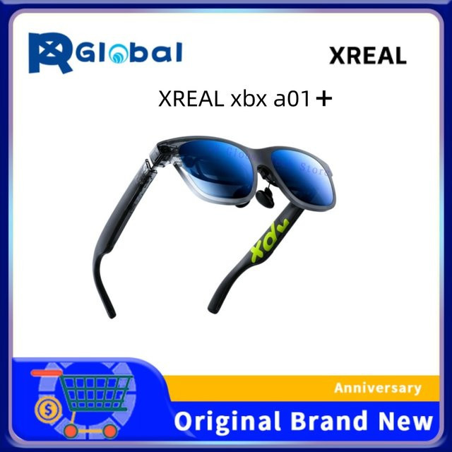 XREAL XBX A01+ AR-Brille in Schwarz mit 147 Zoll Großbildschirm für Filme und Gaming - Bild 1