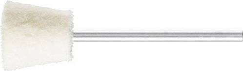 PFERD Filzpolierstifte in Winkelform, mittelhart, Farbe Weiß, Durchmesser: 12 mm, Schaft-Durchmesser: 2,35 mm, 10 Stück - Bild 1