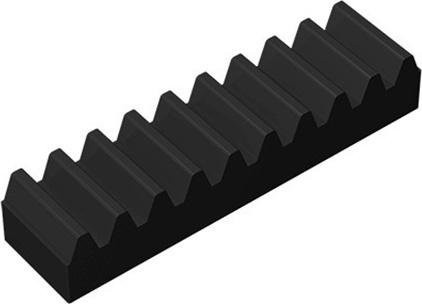 Yiran toy Montagebausteine Zahnstange 1x4 Block 10-teiliges Set schwarz - Bild 1