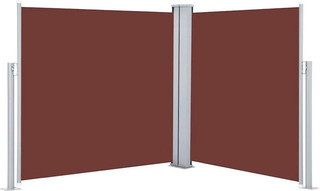 vidaXL Ausziehbare Seitenmarkise Braun B: 100 cm, T: 600 cm - Bild 1