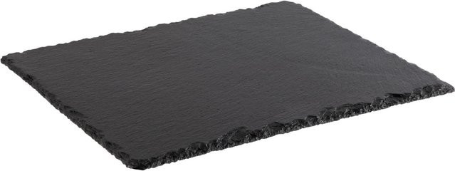 APS GN 2/4 Naturschieferplatte MORRA, schwarz, rechteckig, B: 26,5 cm, T: 32,5 cm, H: 0,7 cm - Bild 1