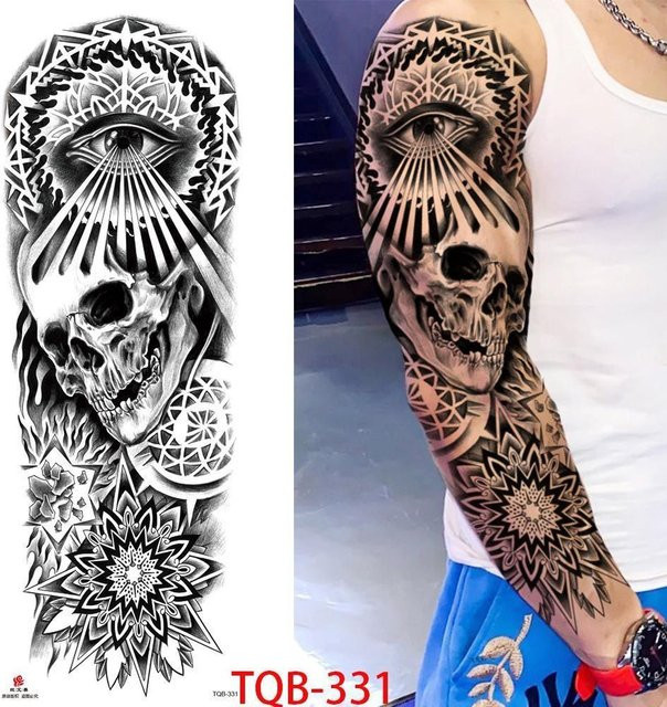 Temporäre Tattoo-Aufkleber Flower Love, Unisex - Bild 1
