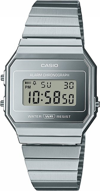 Casio Digitaluhr, Quarz, Edelstahl, Silber, 36 mm, Herren - Bild 1