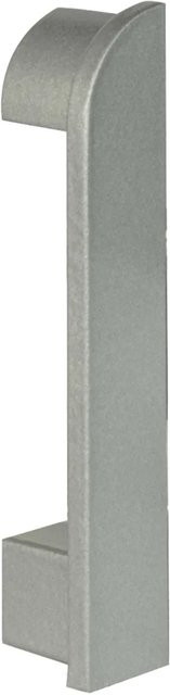Fuchs Design Sockelleiste Endstück Rechts in Silber Matt aus Aluminium, Höhe: 7 cm - Bild 1