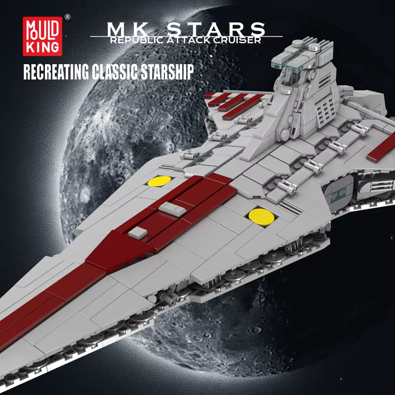 Mould King Star Plan Republic Attack Cruiser, Baustein, ab 14 Jahren - Bild 4