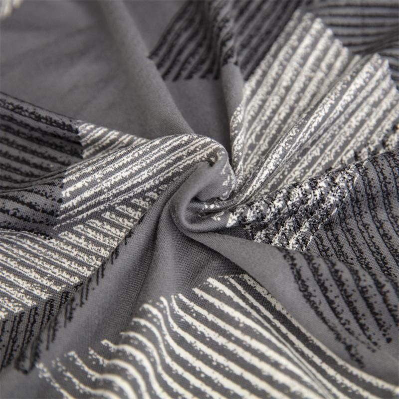 Housmife Stuhlbezug für Esszimmer mit geometrischem Design, elastische Spandex Stuhlhussen in Schwarz, Universalgröße - Bild 2