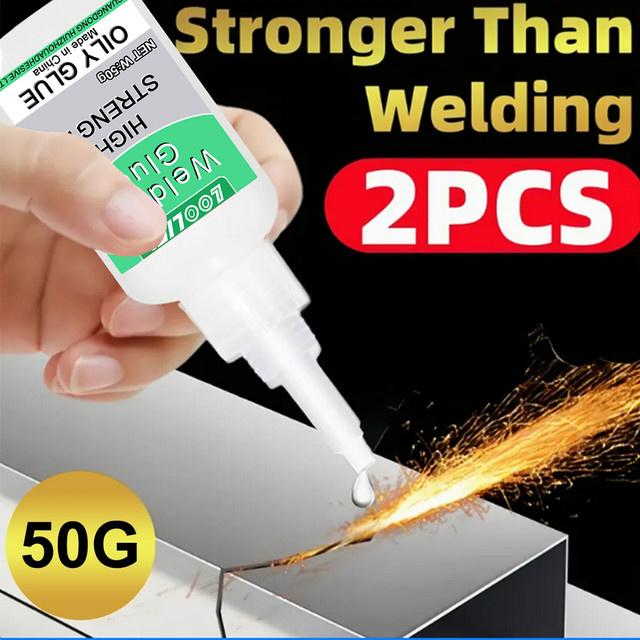 Loolifl Hochfester Schweißkleber 50g Universeller Superkleber für Harz, Keramik, Metall, Glas und Kunststoff - Bild 1