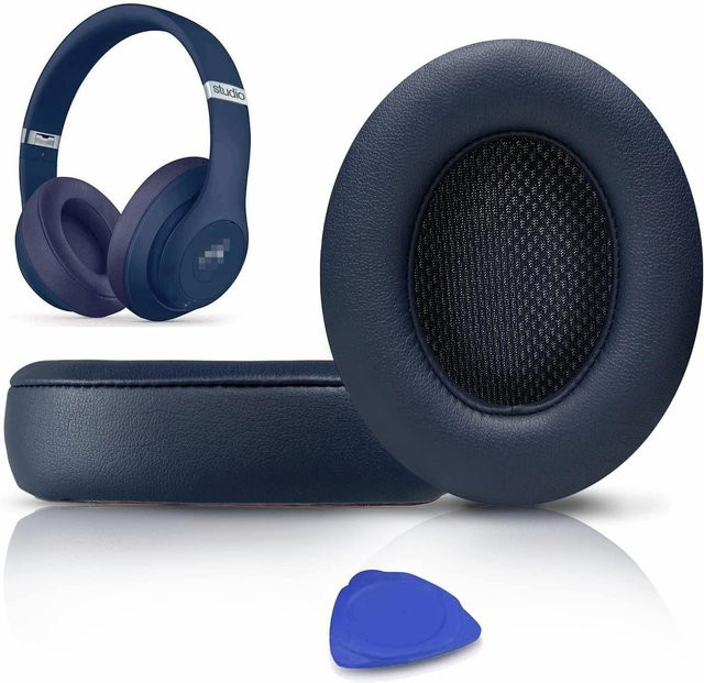 yifeihome Ersatz-Ohrpolster aus Proteinleder für Beats Studio 2.0 und Studio 3.0 Kopfhörer in Navy Blau - Bild 1
