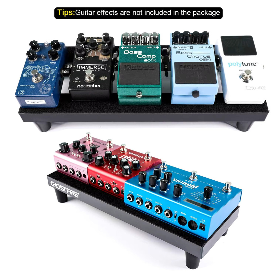 Ghost Fire Gitarrenpedal Board aus Aluminiumlegierung in Schwarz, Super Light Effektpedalboard - Bild 4