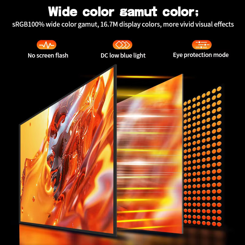 Gawfolk 27 Zoll gebogener Gaming-Monitor mit 180Hz und Full HD 1920x1080P Auflösung, 1800R Krümmung, Schwarz - Bild 4